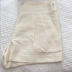 J Crew Linen Pleated shorts size 2